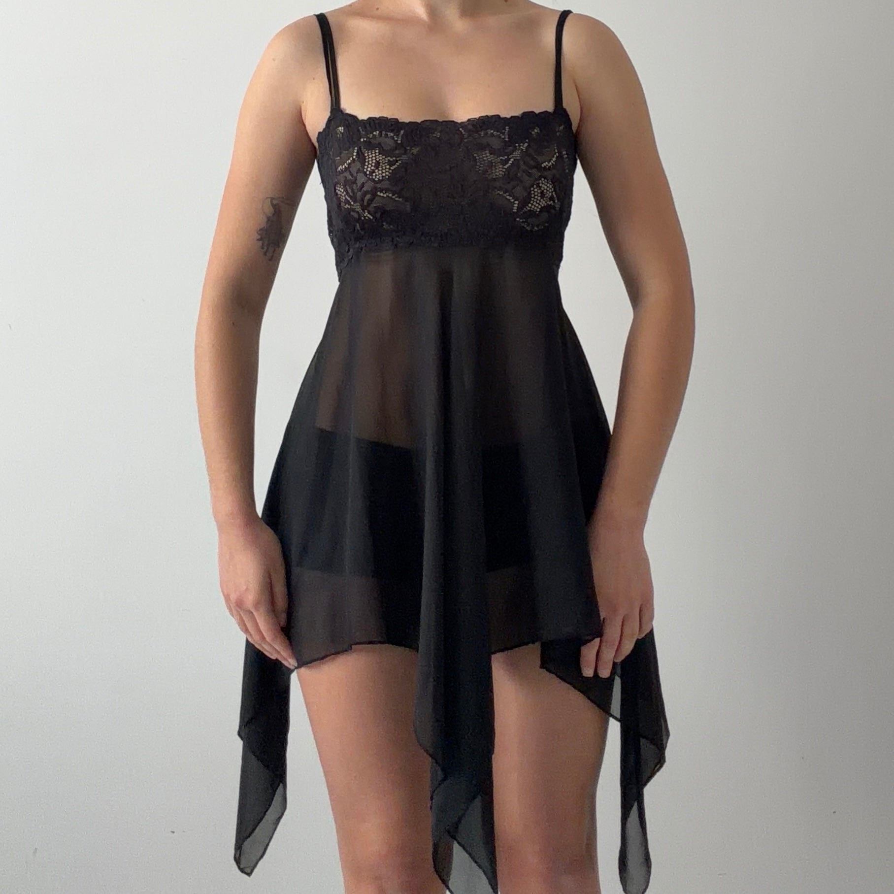 La Vie En Rose Handkerchief Slip Dress | L