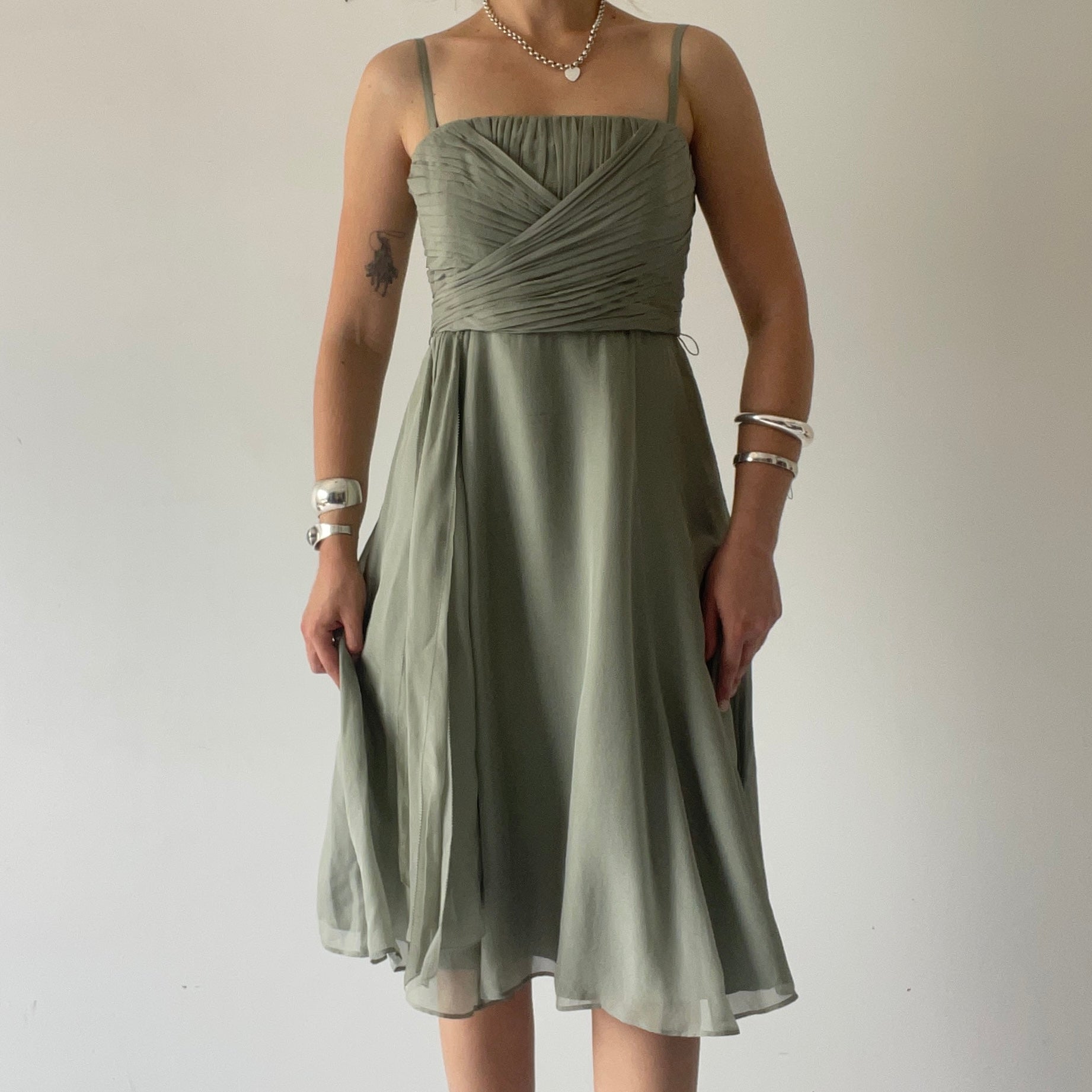 Coast 100% Silk Midi Dress | 10-12
