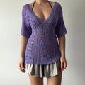 Coldwater Creek Crochet Top | 10-12