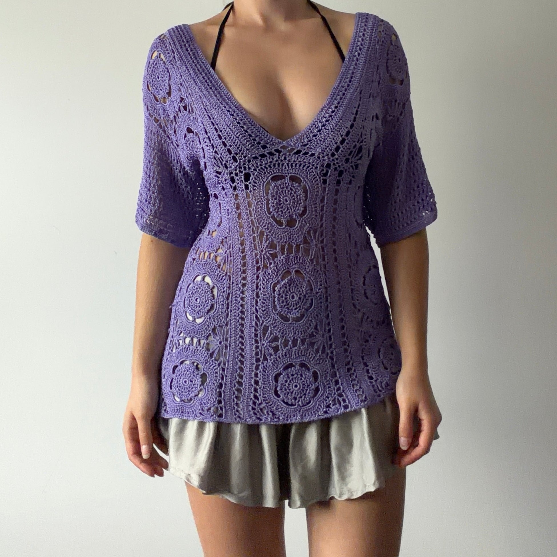 Coldwater Creek Crochet Top | 10-12