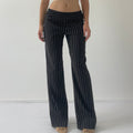 Ruby Red Pinstripe Pants | 8-10