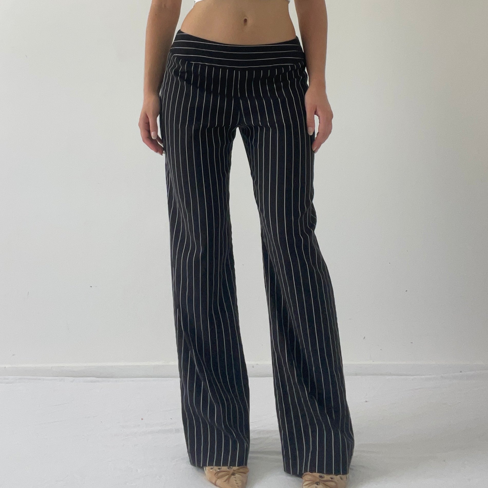 Ruby Red Pinstripe Pants | 8-10