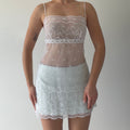 Victoria's Secret Broderie Mesh Slip | M