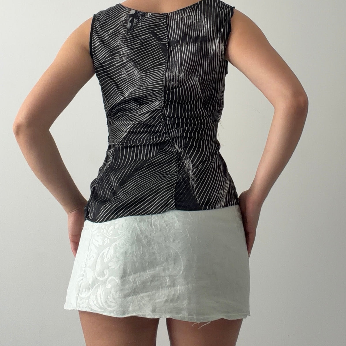 Silk Scoop Ruched Cami | S