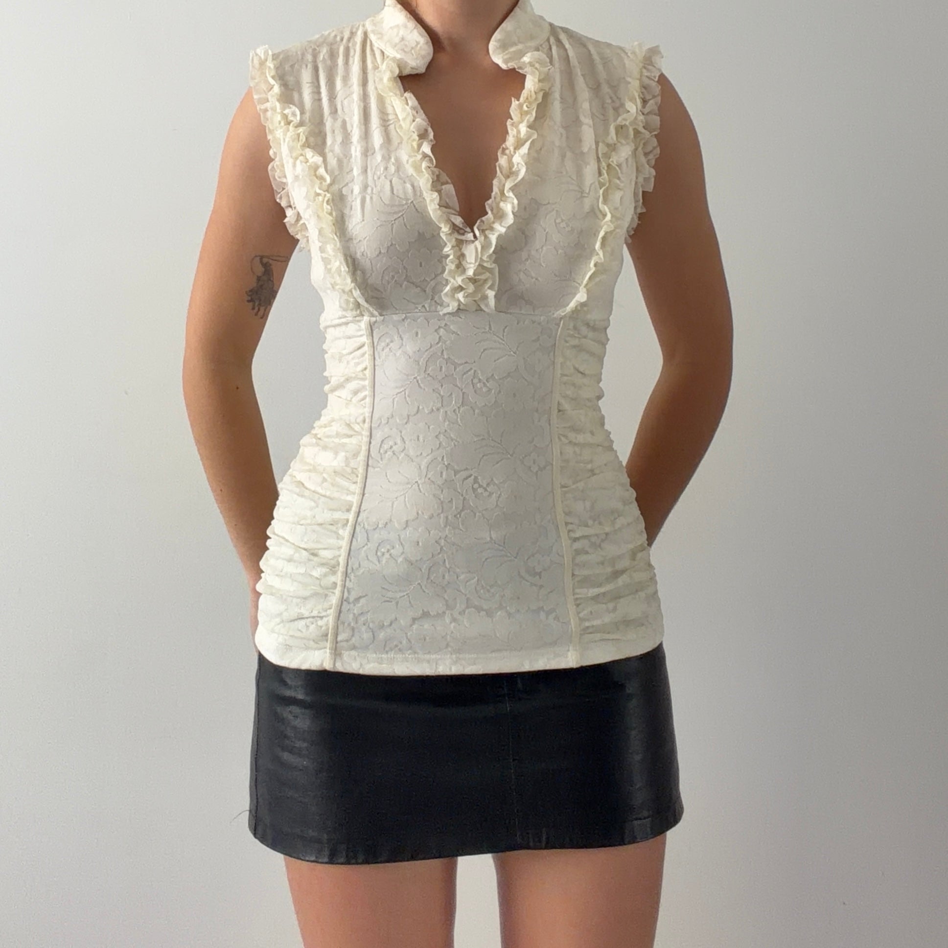 XOXO Lace Babydoll Top | L