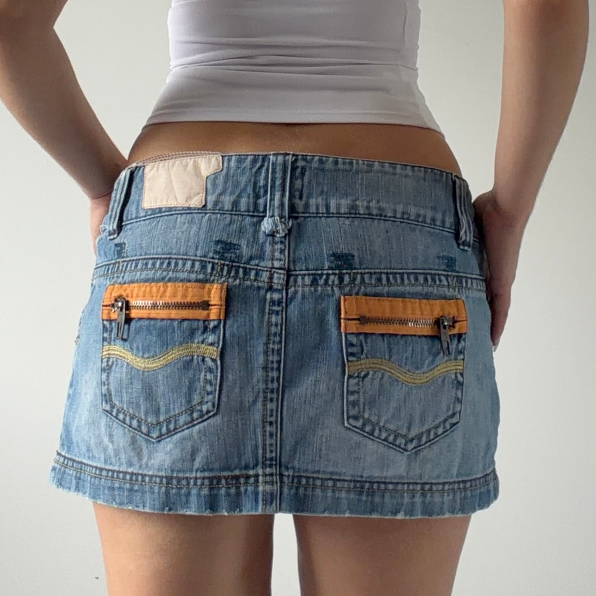 Bershka Micro Mini Denim Skirt | S