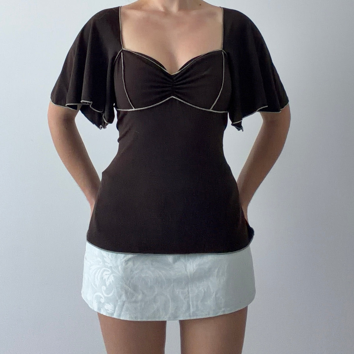 Max Studio Floaty Sleeve Top | M-L