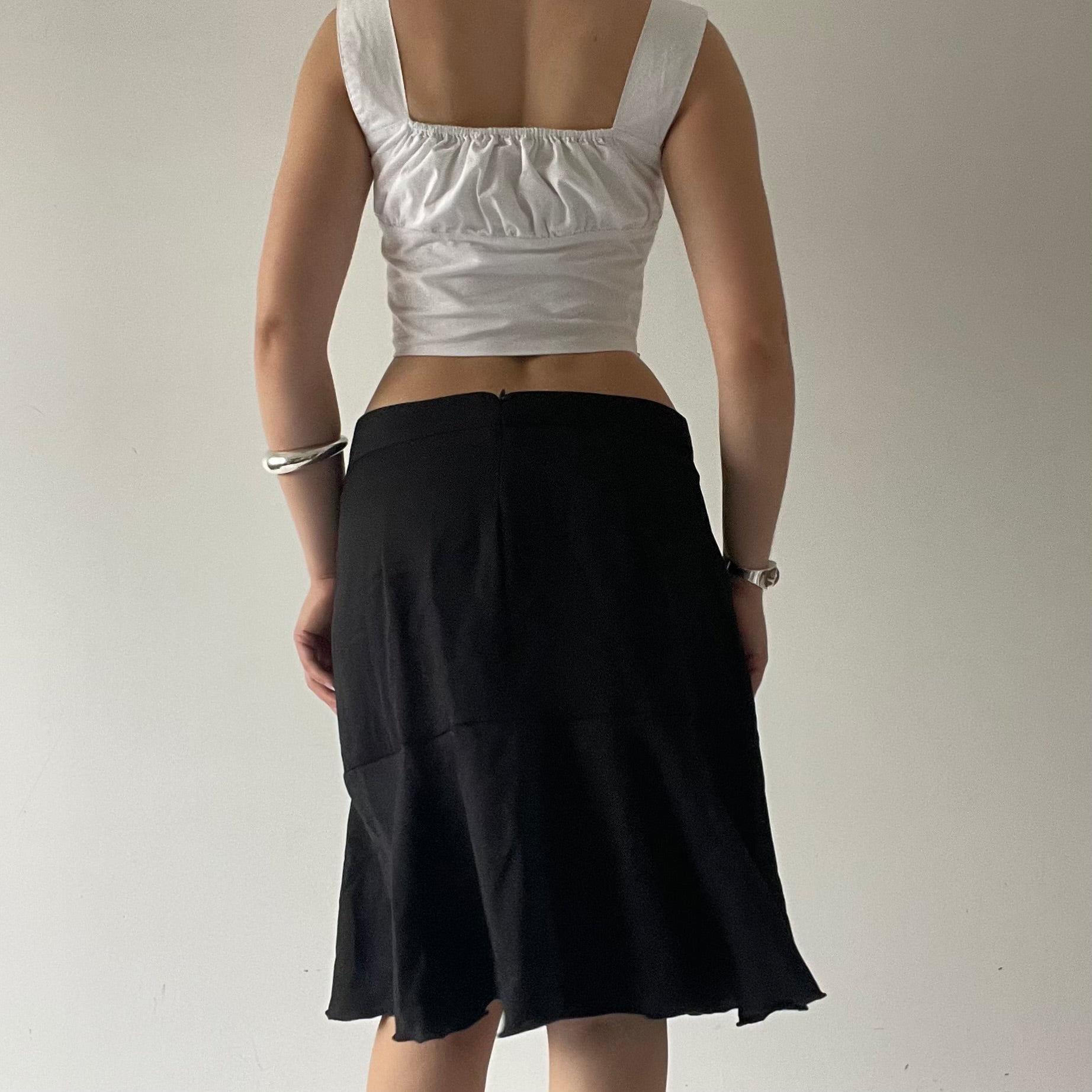 Cue Ruffle Midi Skirt | 8-12