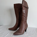 Belle Leather Fold Over Boot | EU 35.5 | US 5.5 | UK 3