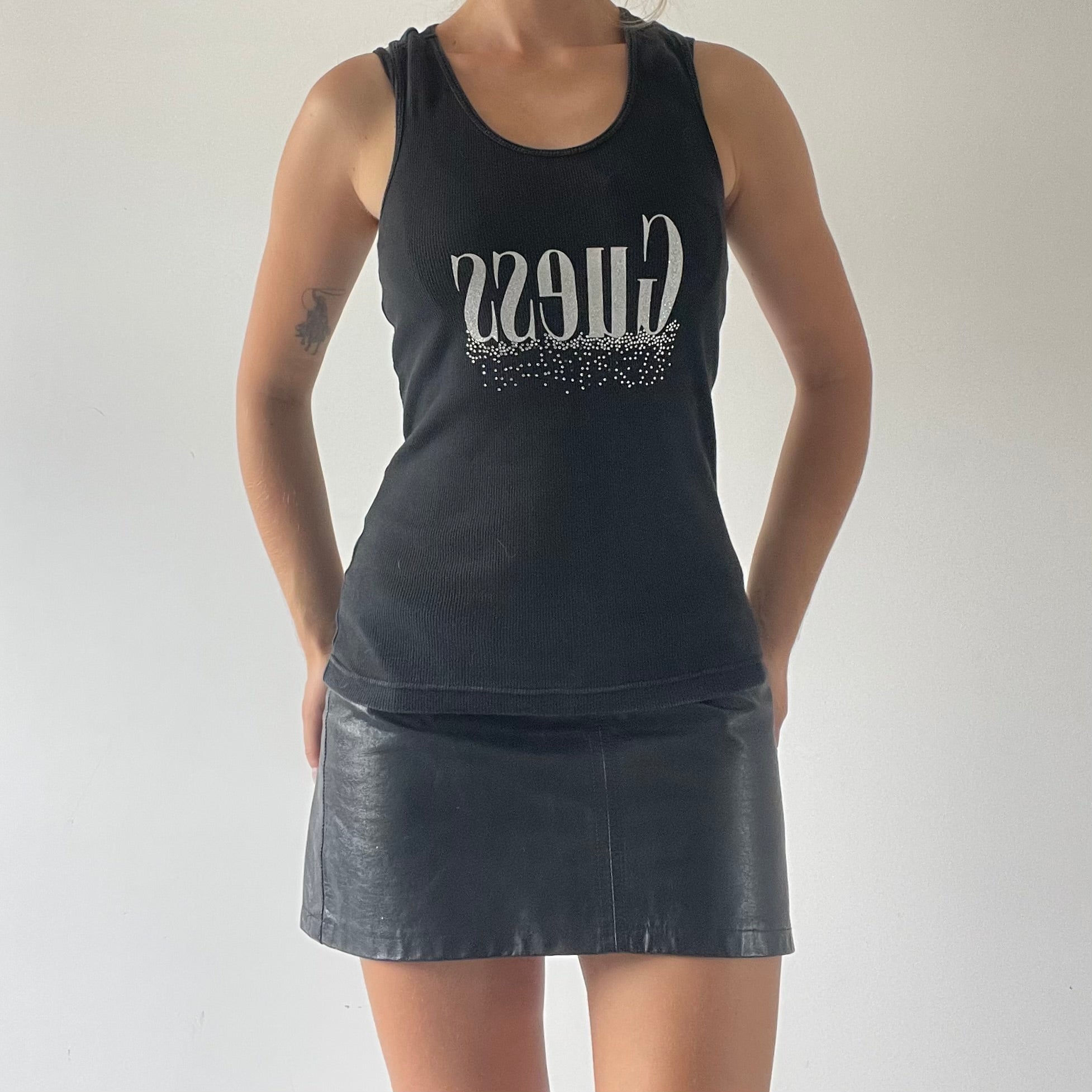 Guess Logo Cami Tank | 10-12