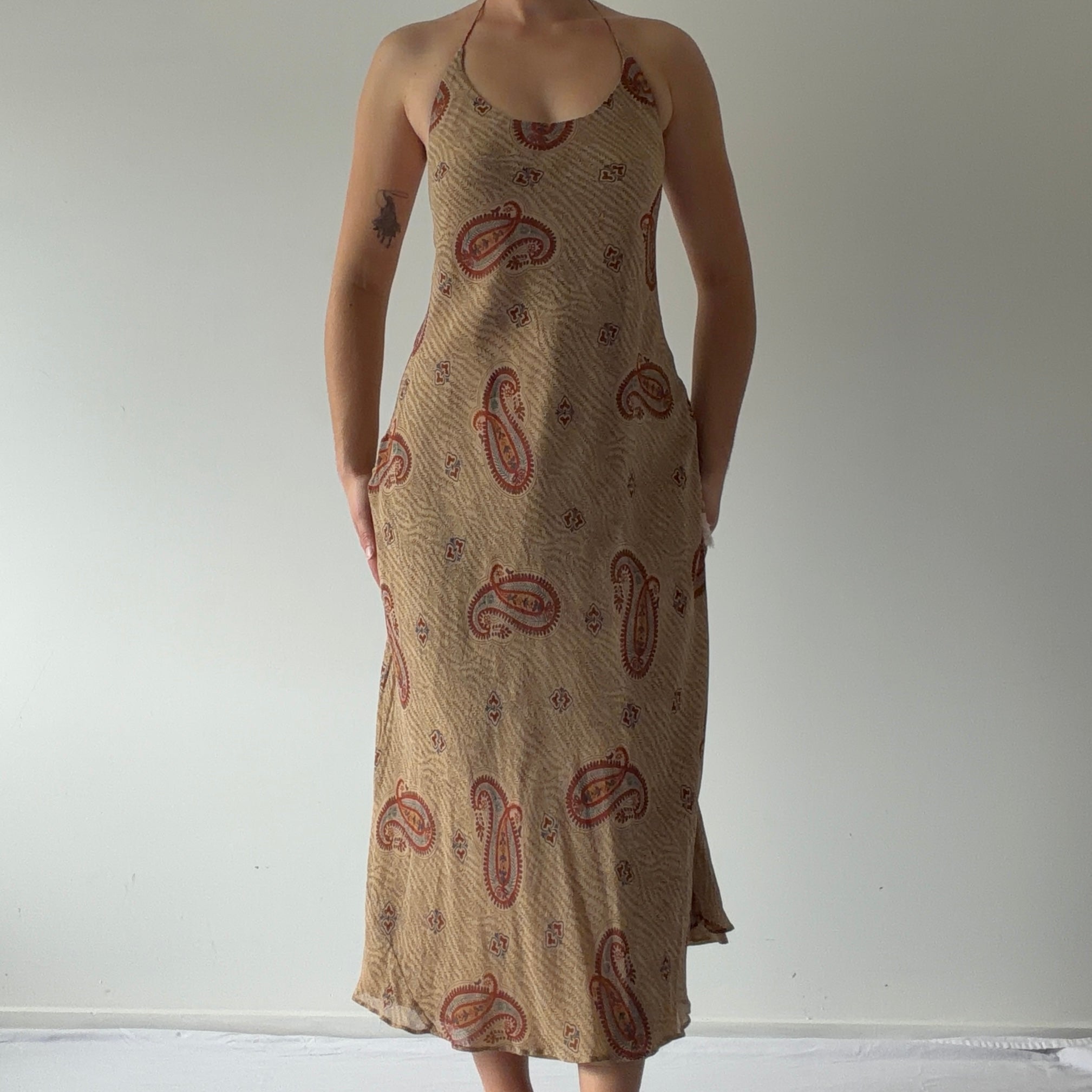 Ralph Lauren Silk Halter Dress | 10-12