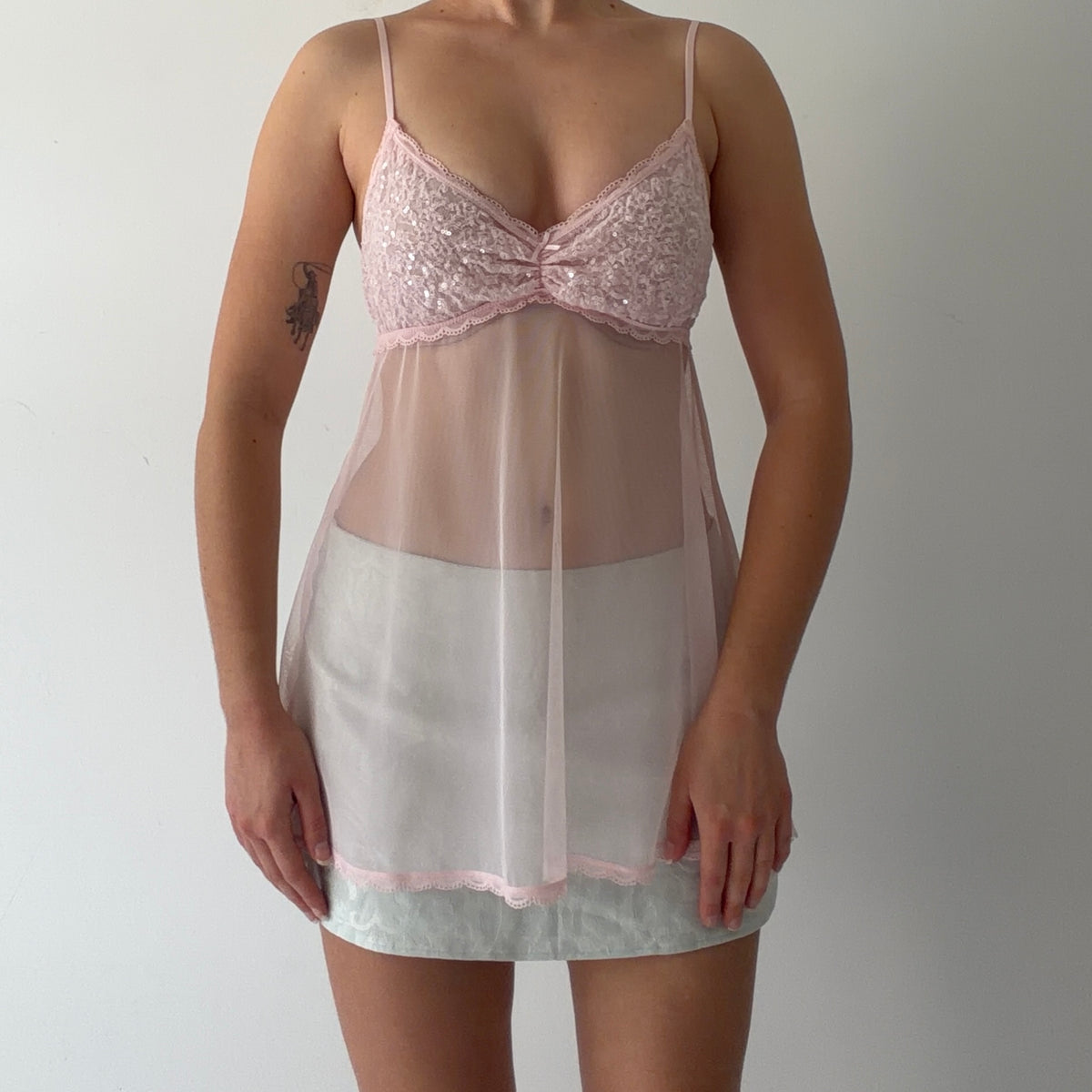 Victoria's Secret Babydoll Sequin Top | S
