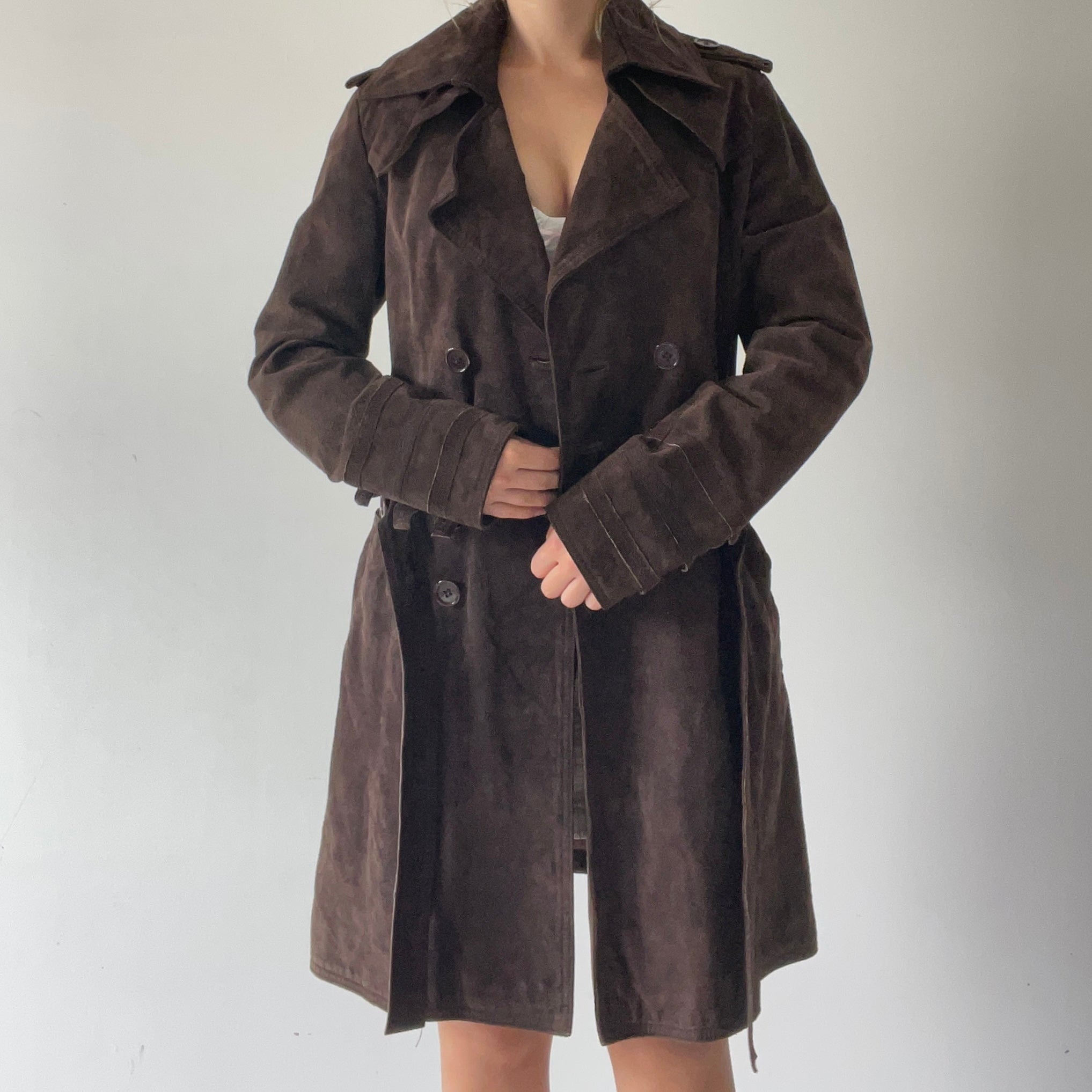 First Hand Leather Trench Coat | 6-10