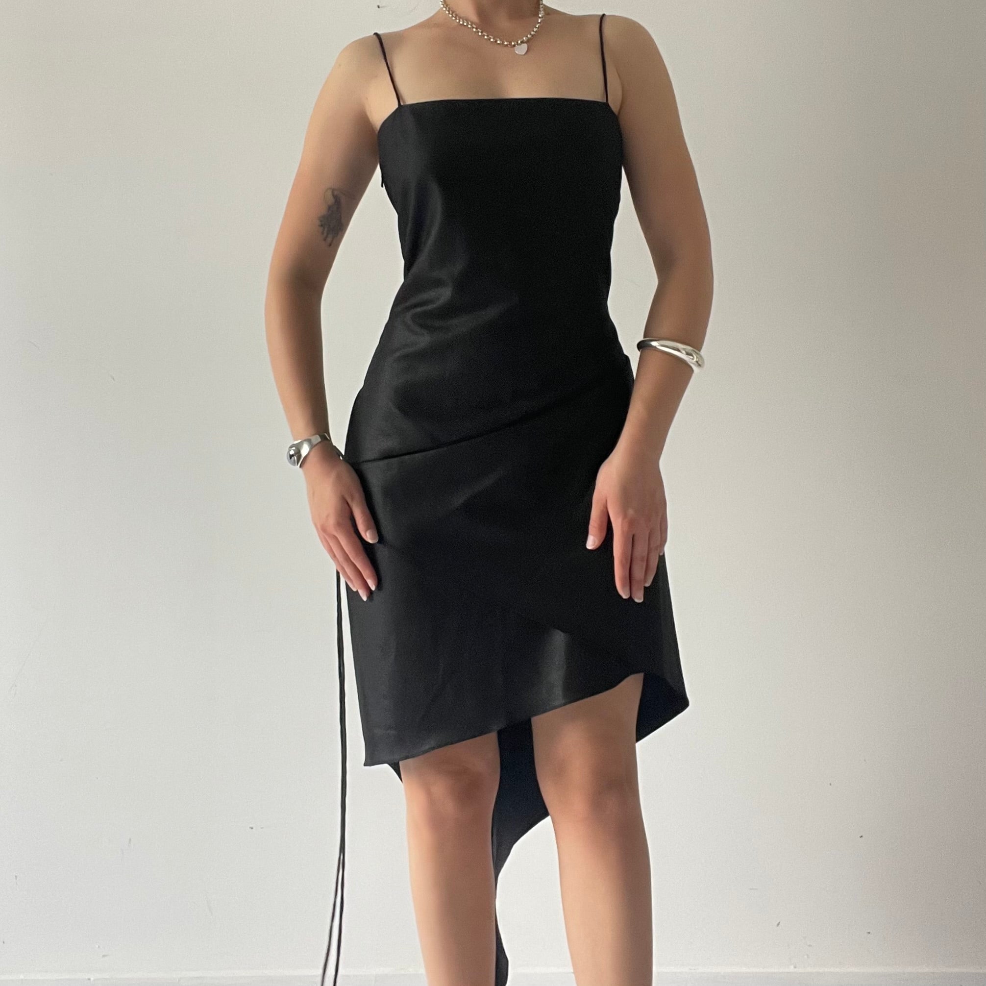 Karen Walker Tuxedo Asymmetric Mini Dress | M