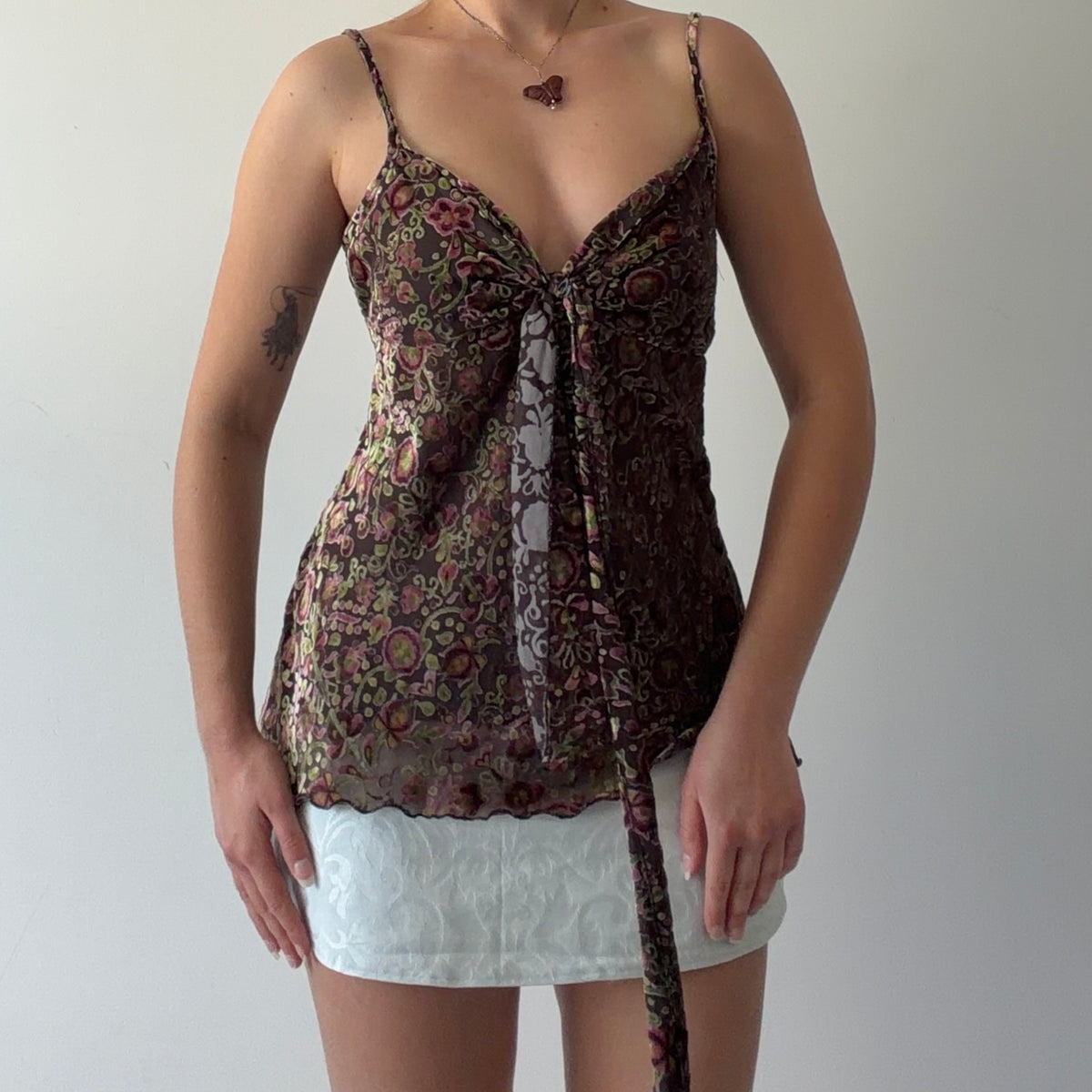 My Michelle Velvet Burnout Cami | M-L