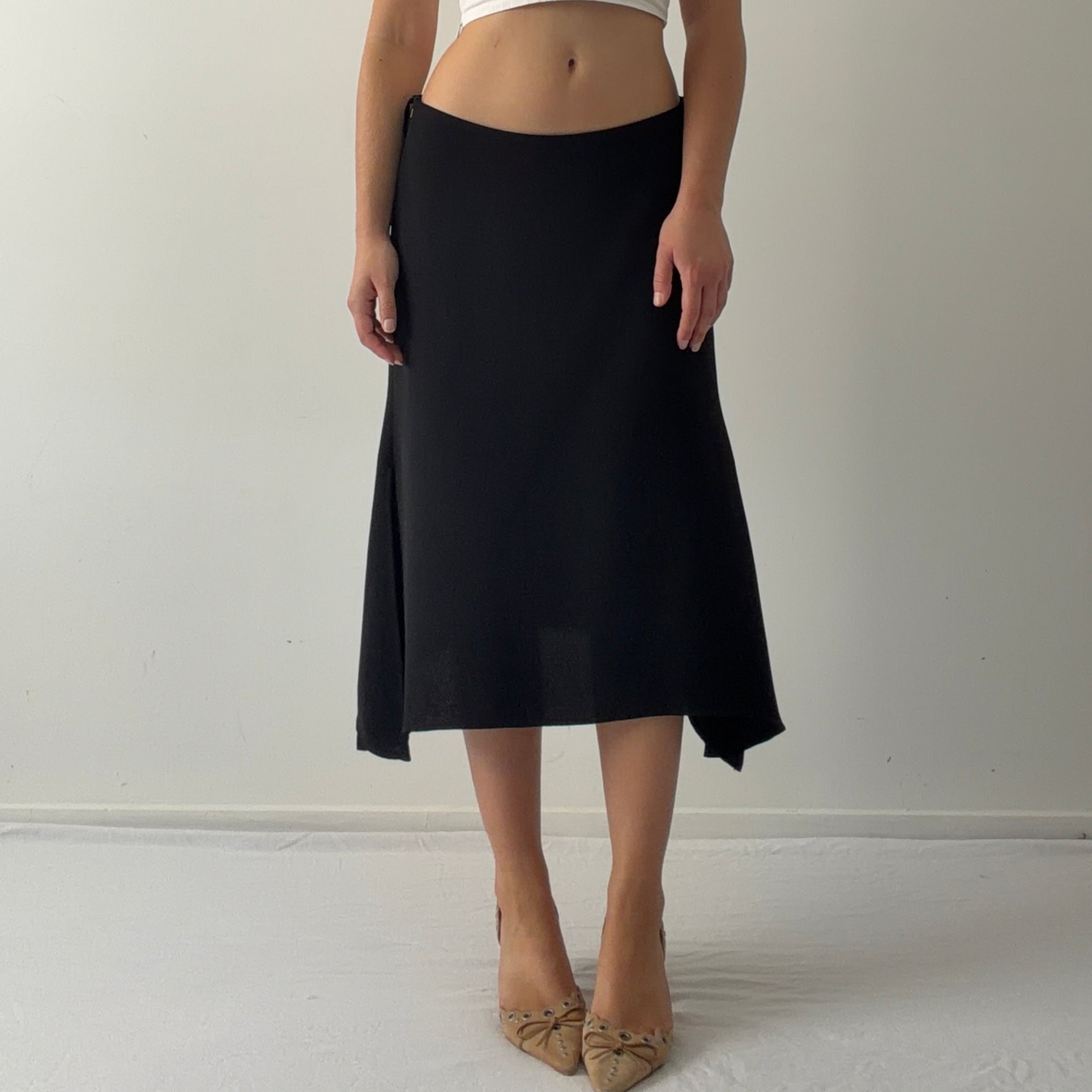 90s Max Asymmetric Skirt | Made in NZ | 6-10