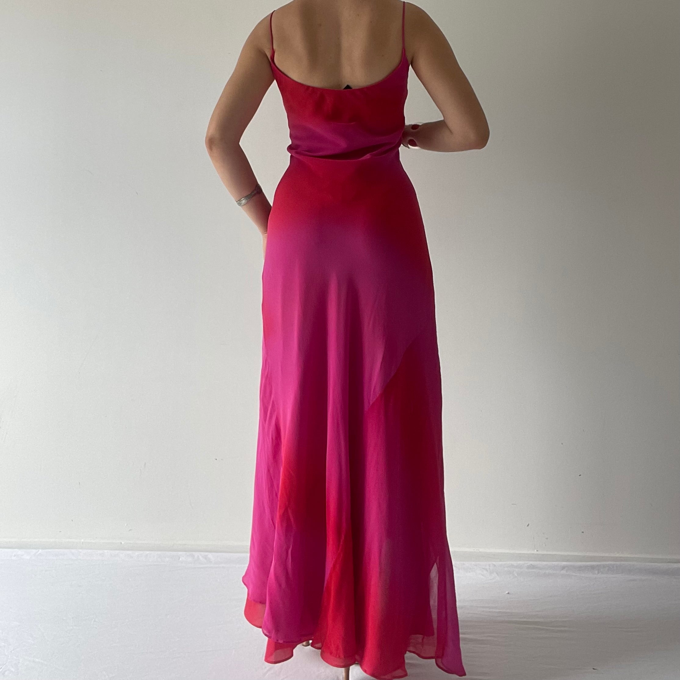 Monsoon Silk Bias Cut Slip Dress | 10-12