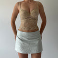 Shades of Blonde Lace Corset | XS
