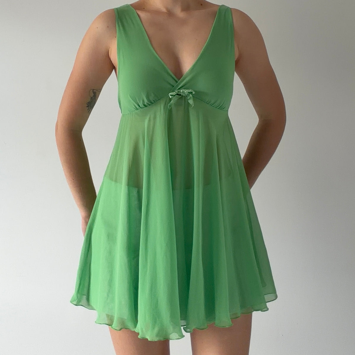 Cabernet Babydoll Slip Dress | S