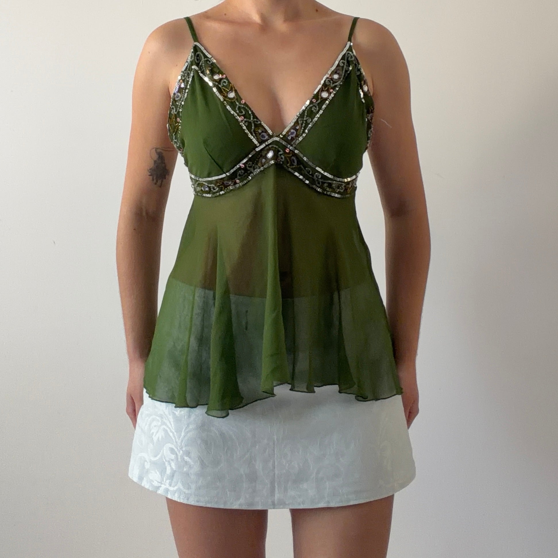 Crown of Hearts Beaded Cami | 8-10
