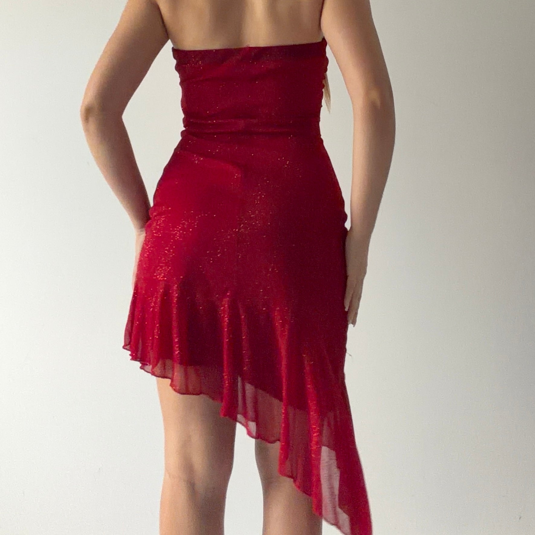 Mariposa Strapless Asymmetric Dress | S