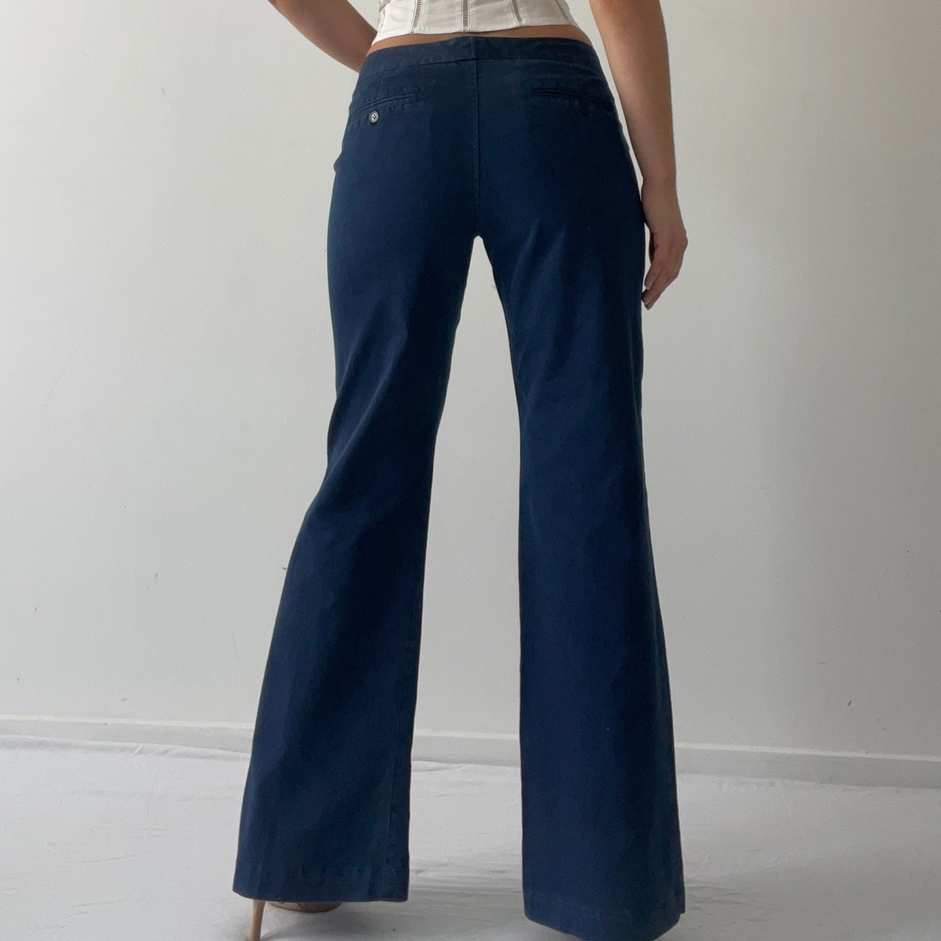 Spiral Low Rise Wide Leg Pants | 10-12
