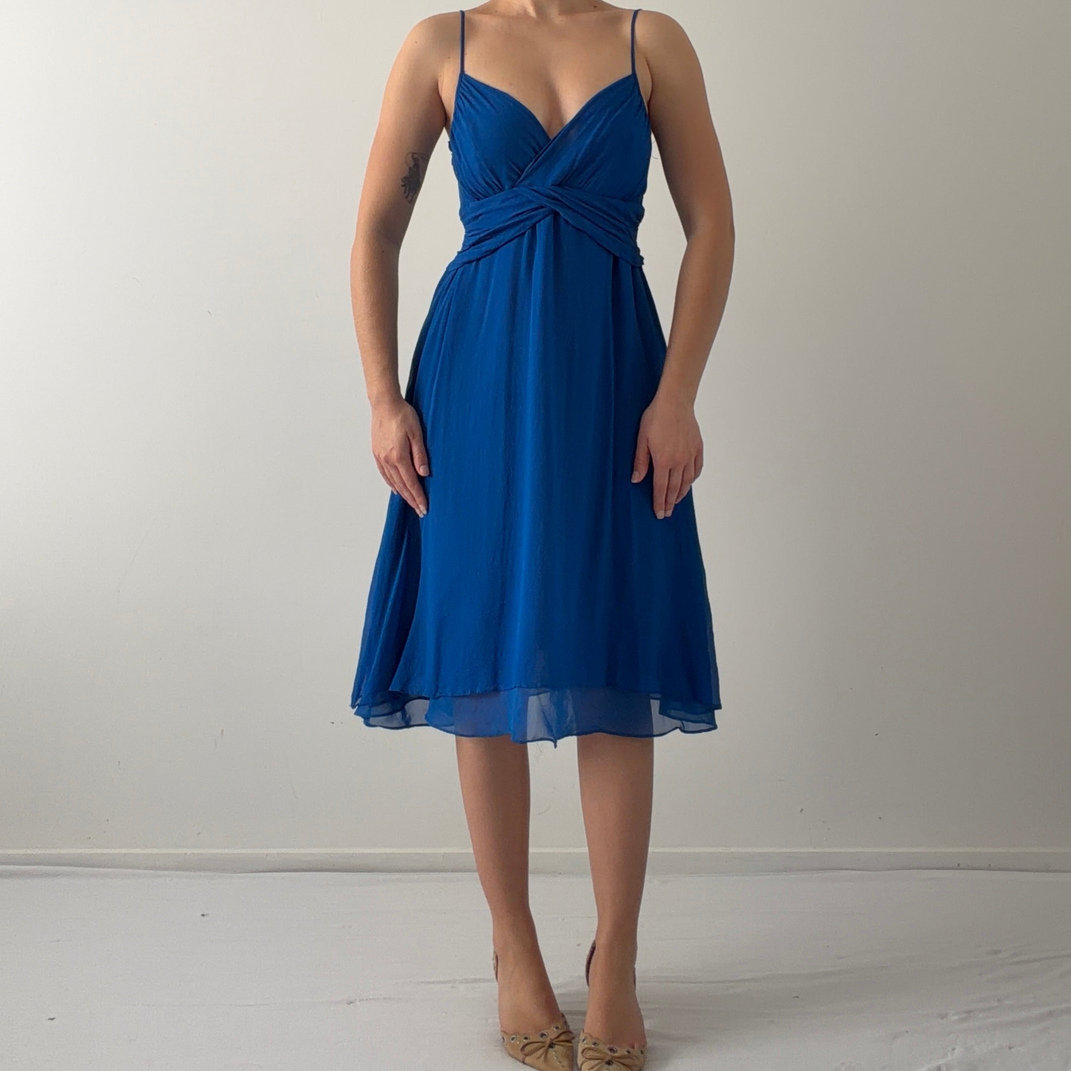 Forever Silk Midi Dress | S