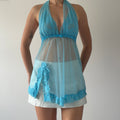 Fredericks of Hollywood Lace Halter Babydoll | 10-12
