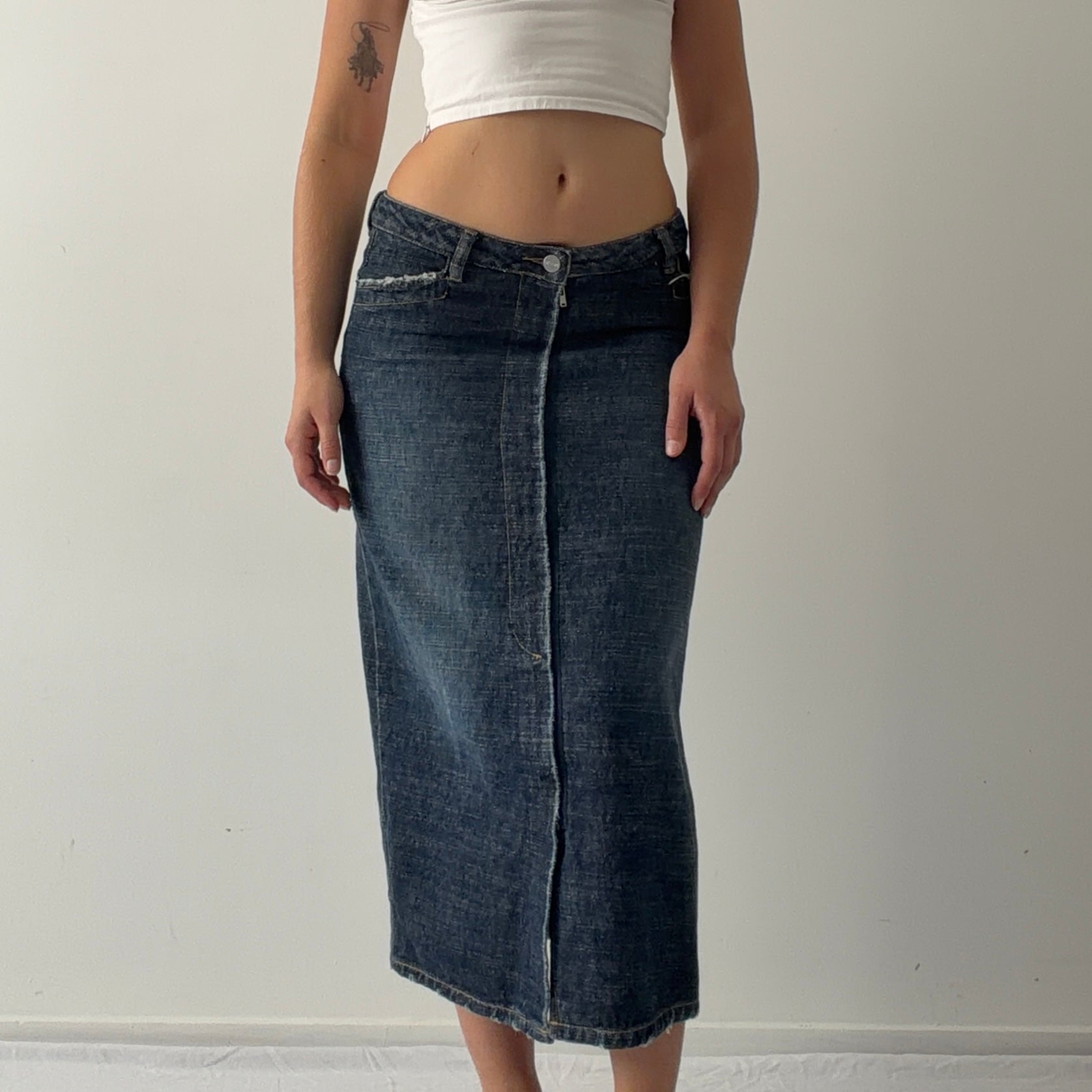 Mooks Denim Midi Skirt | 6-8