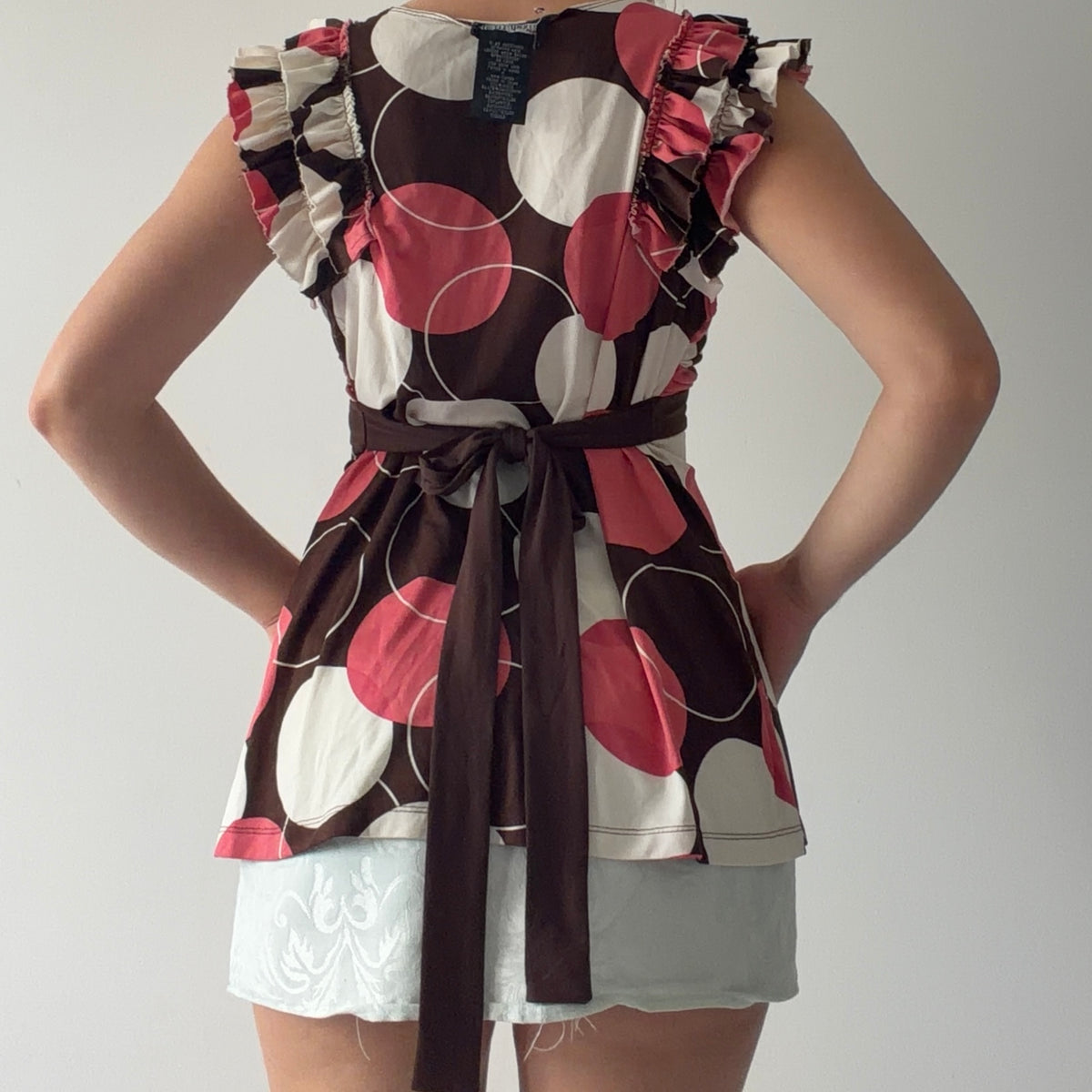 Hot Tempered Polka Dot Babydoll Top | L