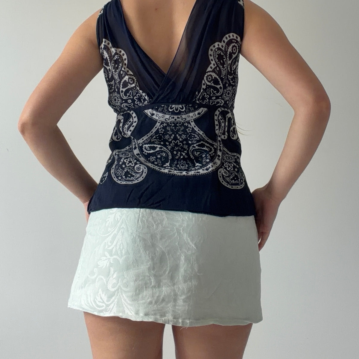 Paisley Silk Top | 10-12