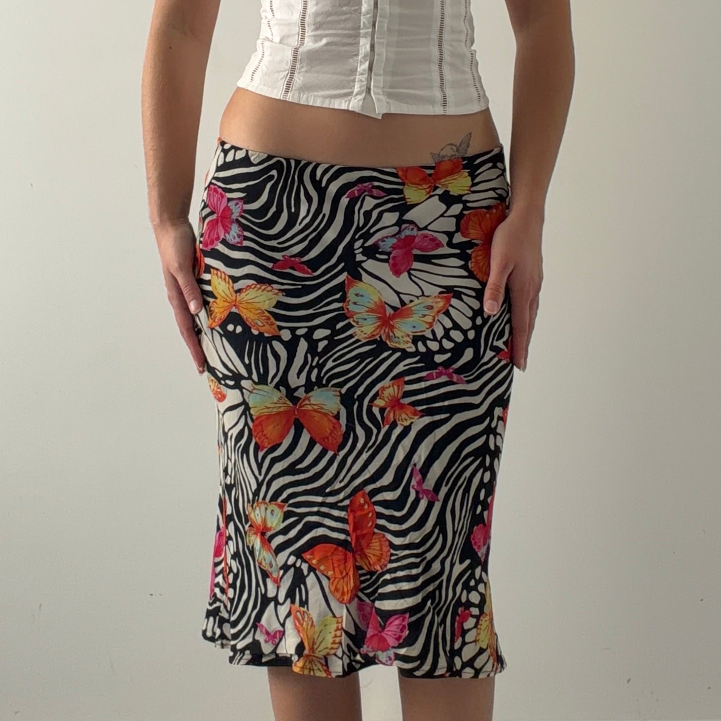 Lily Butterfly Midi Skirt | S