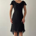 S-L Fashions Cowl Midi Dress | L