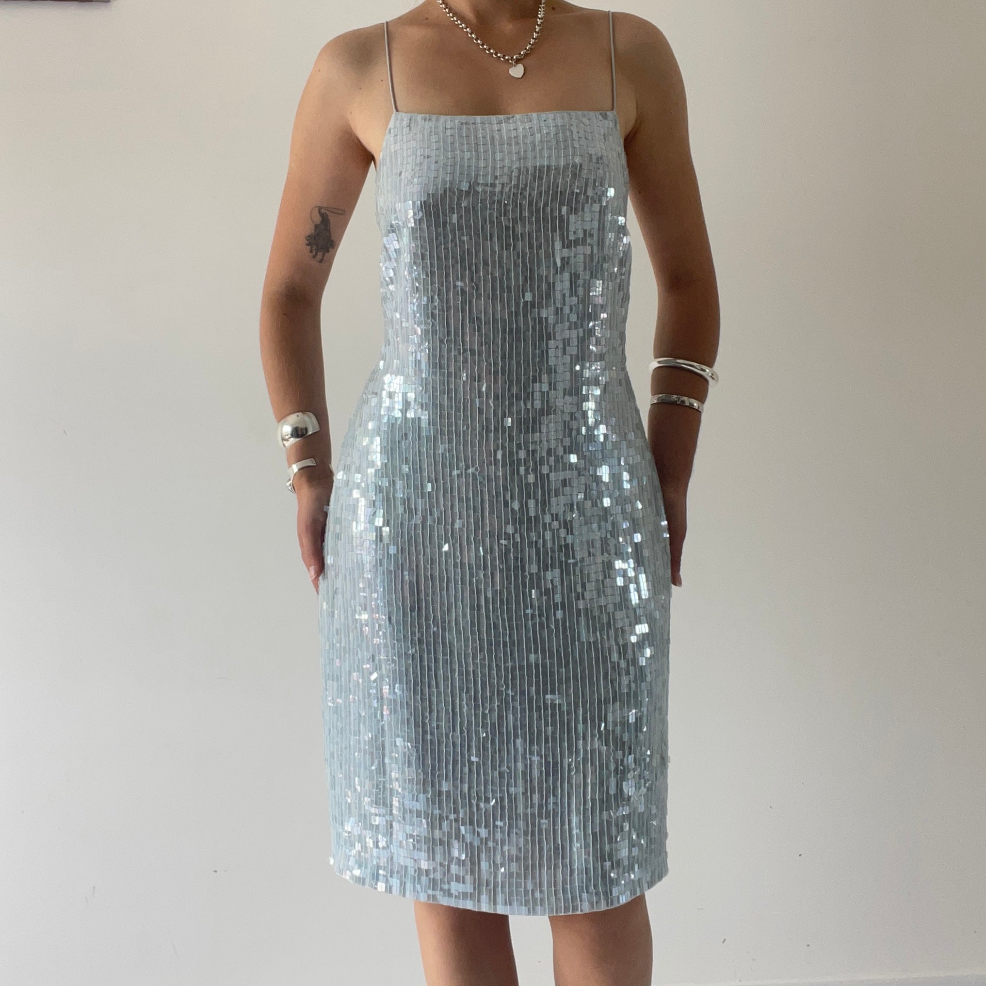 Next Sequin Midi Dress | 10-12