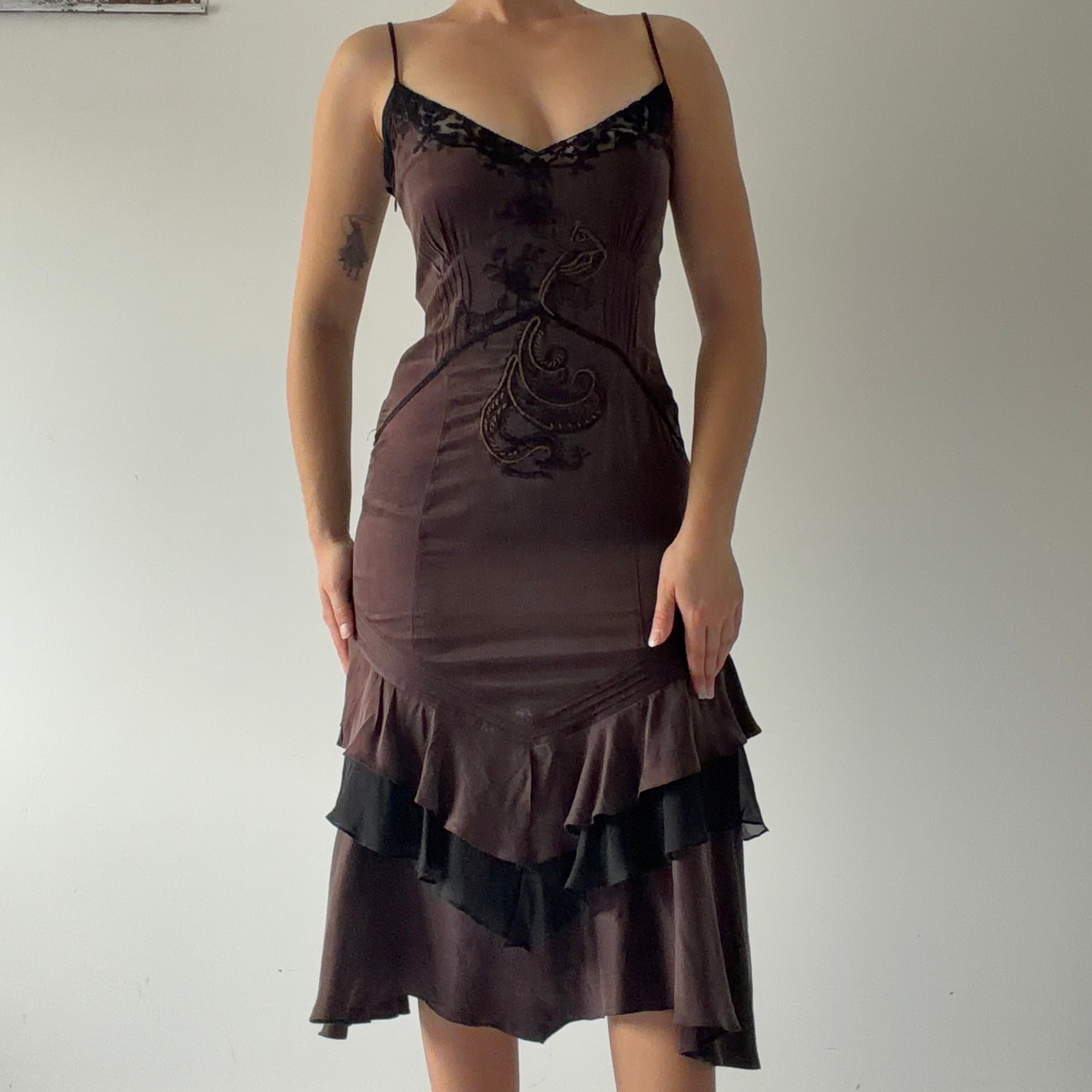 Karen Millen Silk Midi Dress | 6-8