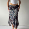 Marta Palmieri Silk Beaded Skirt | Made in Italy | S