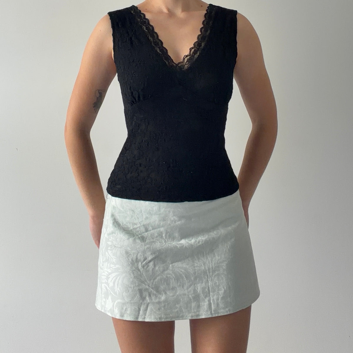 American Jeans Lace Babydoll Cami | 8-10