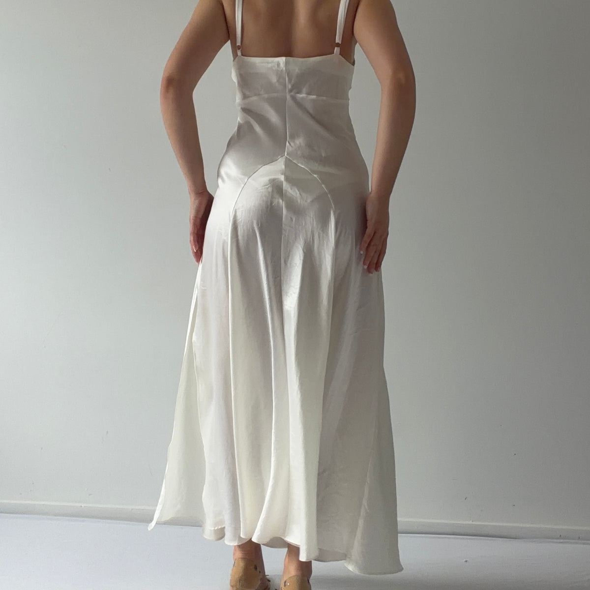Victoria's Secret Gold Label Satin Maxi | M