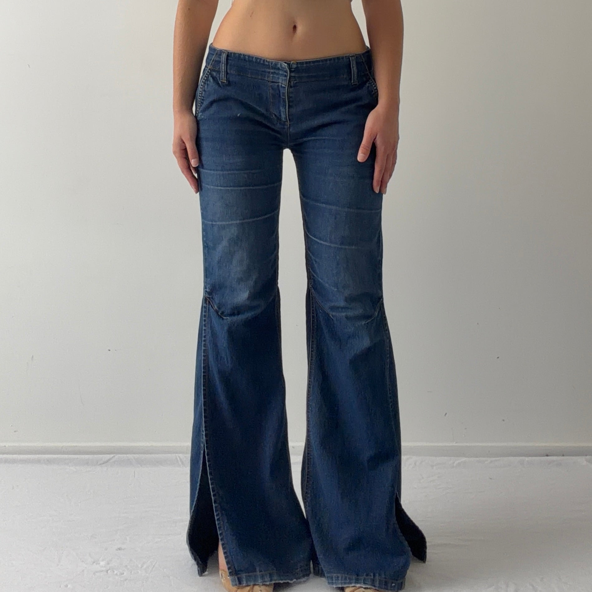 90s Glassons Wide Denim Jeans | 8-10