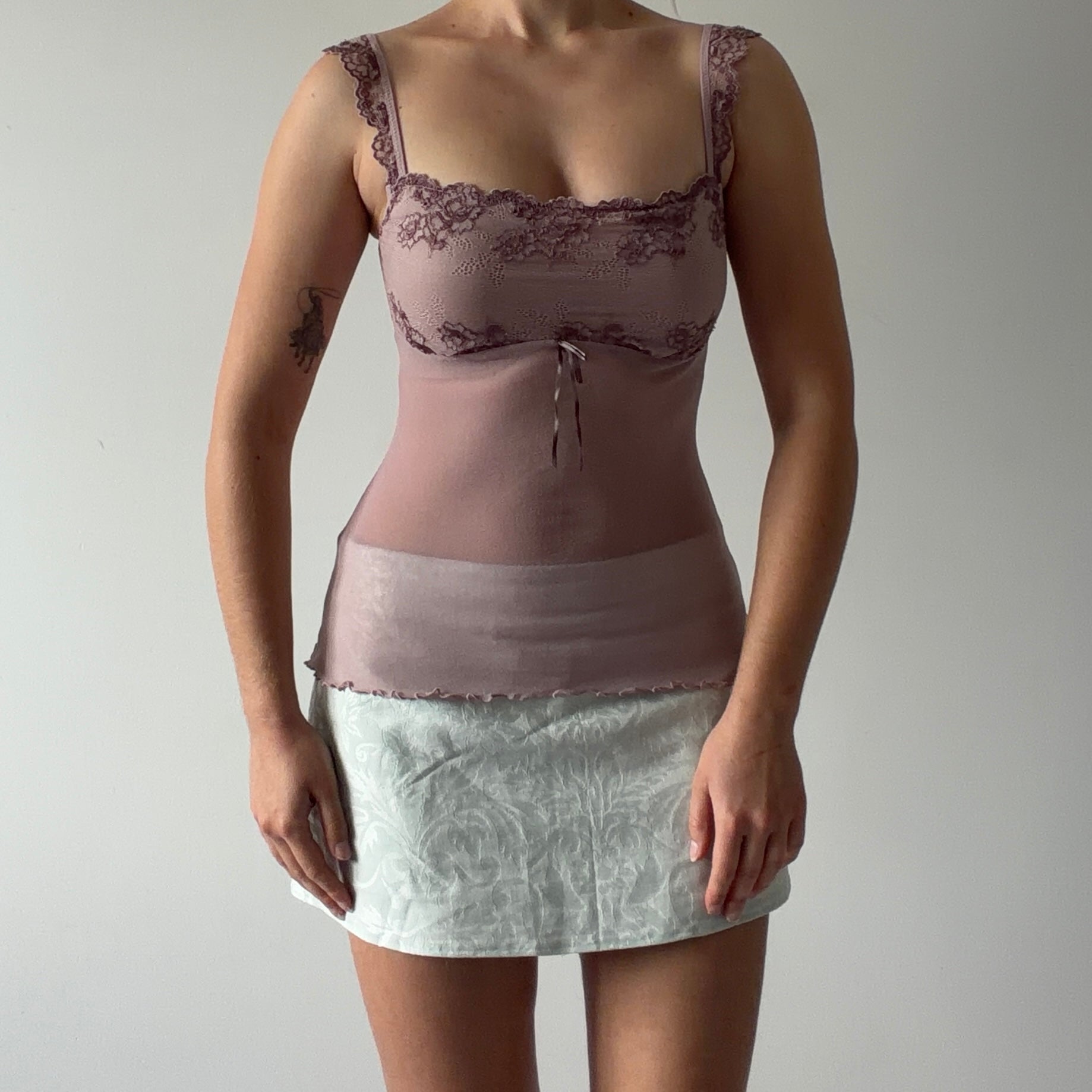 Gilligan & O'Malley Lace Cami | 6-8