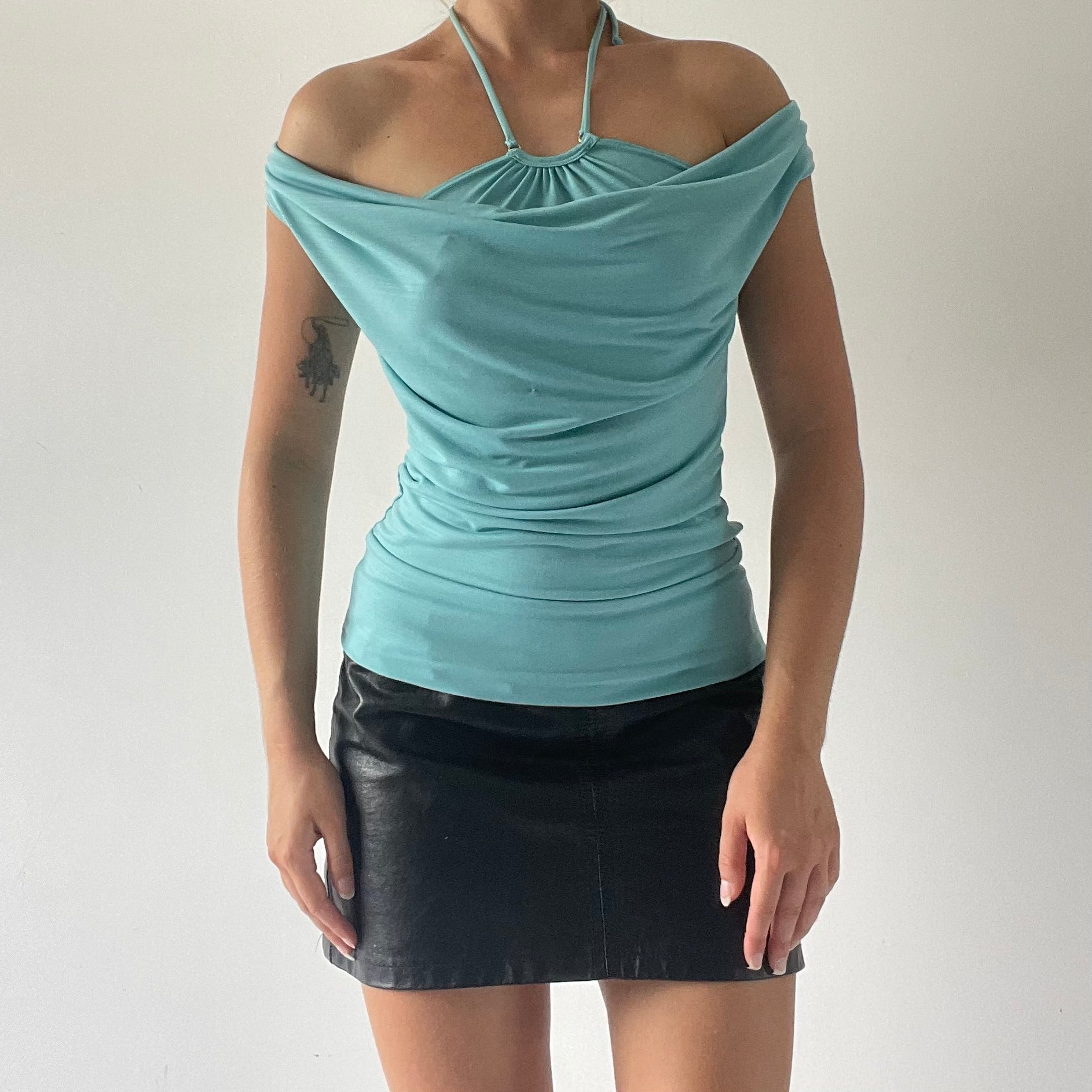 Cowl Halter Top | Made in USA | 6-8