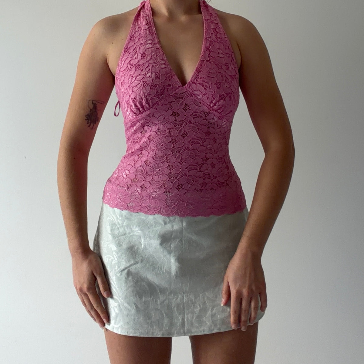 Wild Child Lace Halter Top | M