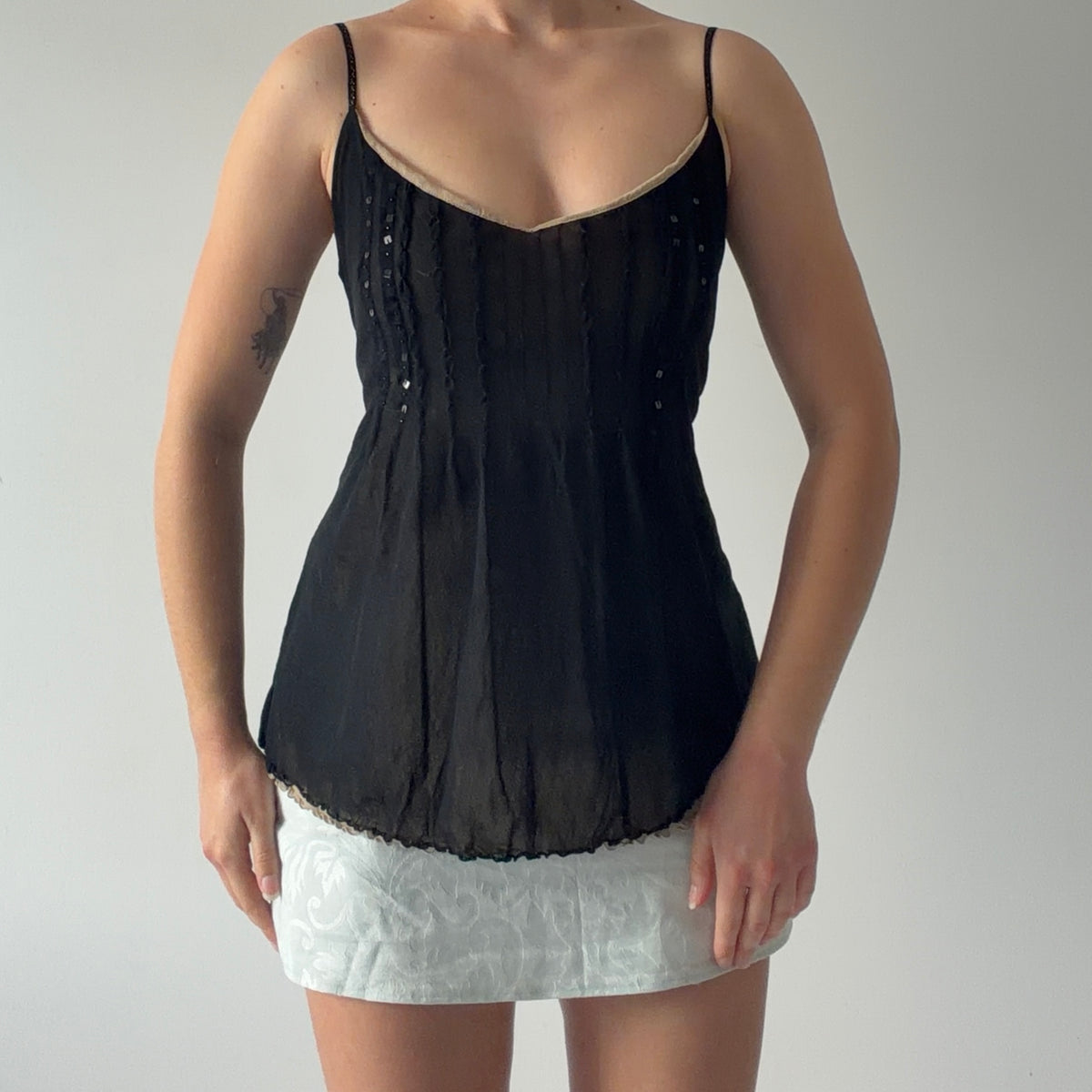The Limited Sequin Mesh Cami | M