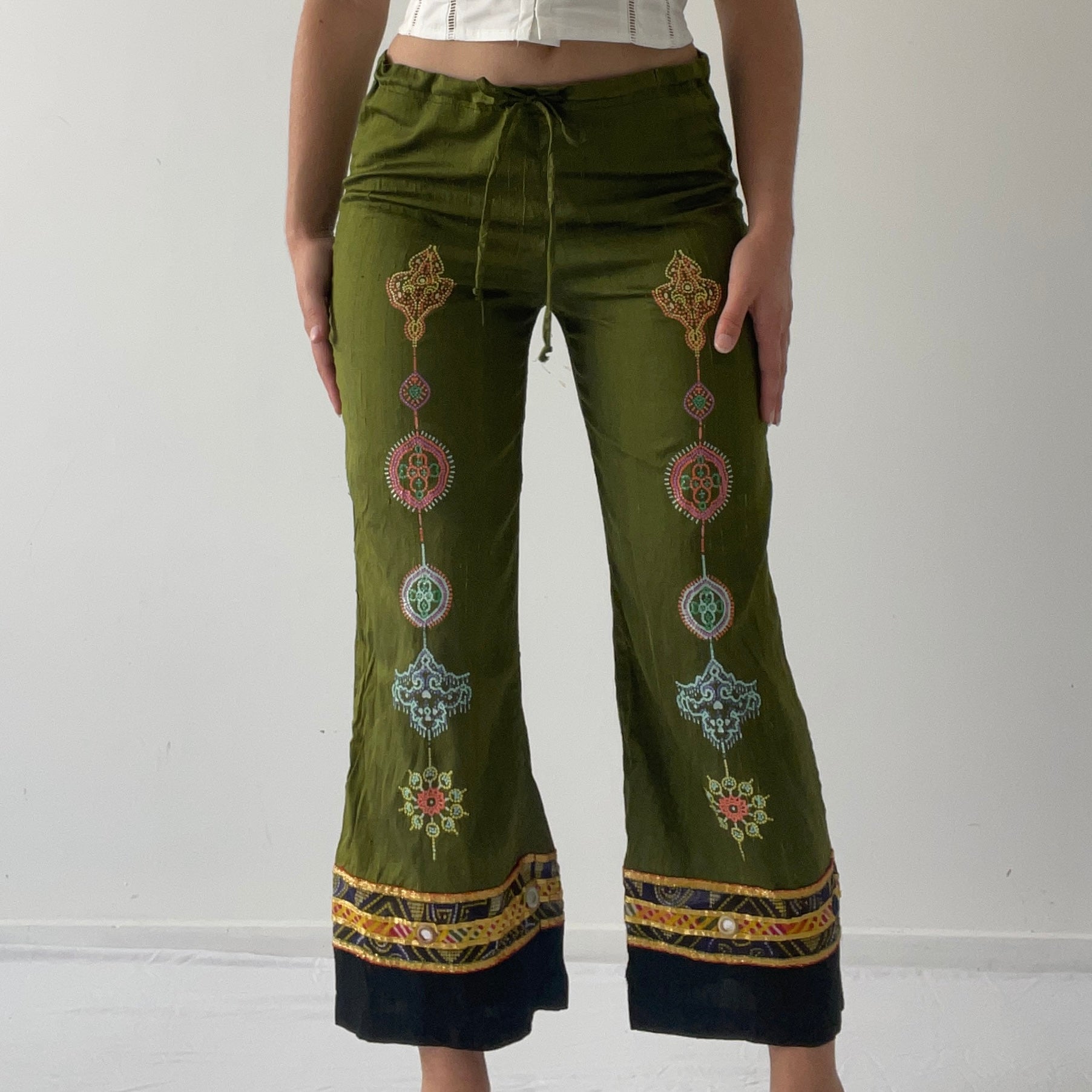 Silk Capri Pant | Made in NZ | S