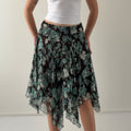 Nine West Silk Handkerchief Skirt | XS