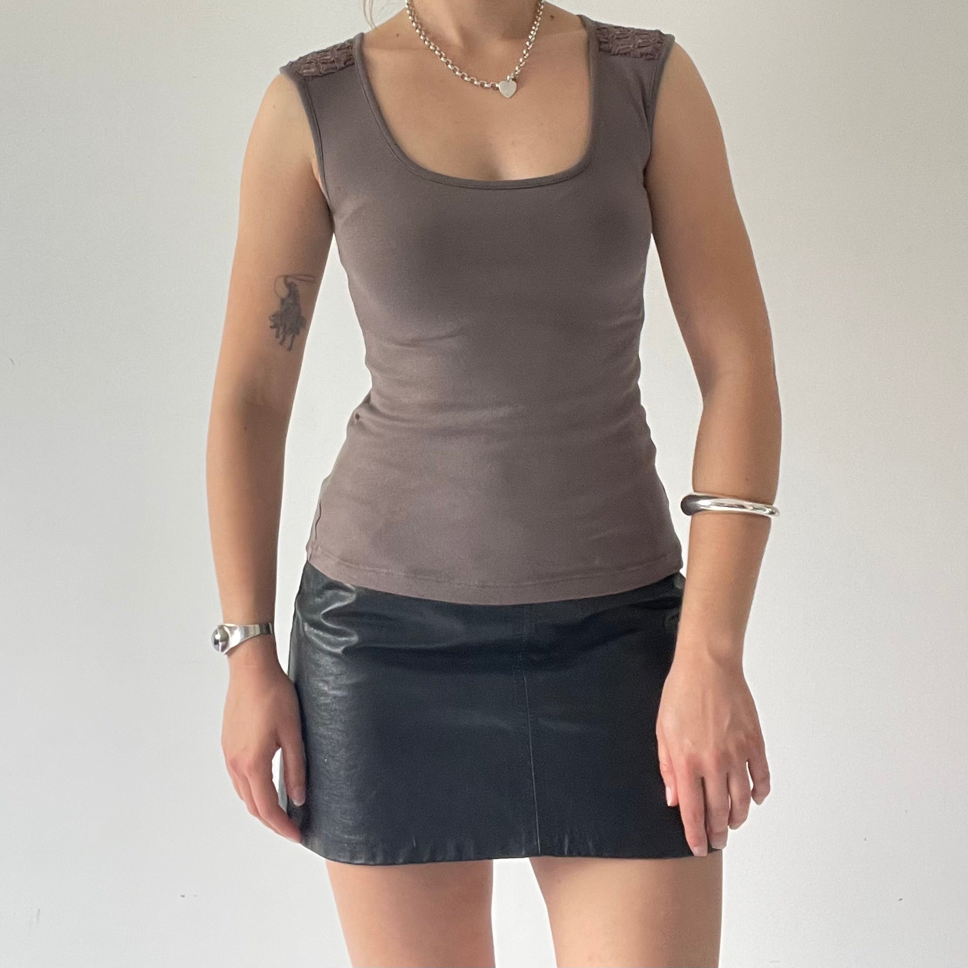 Kookai Tank with Open Mesh Back | S
