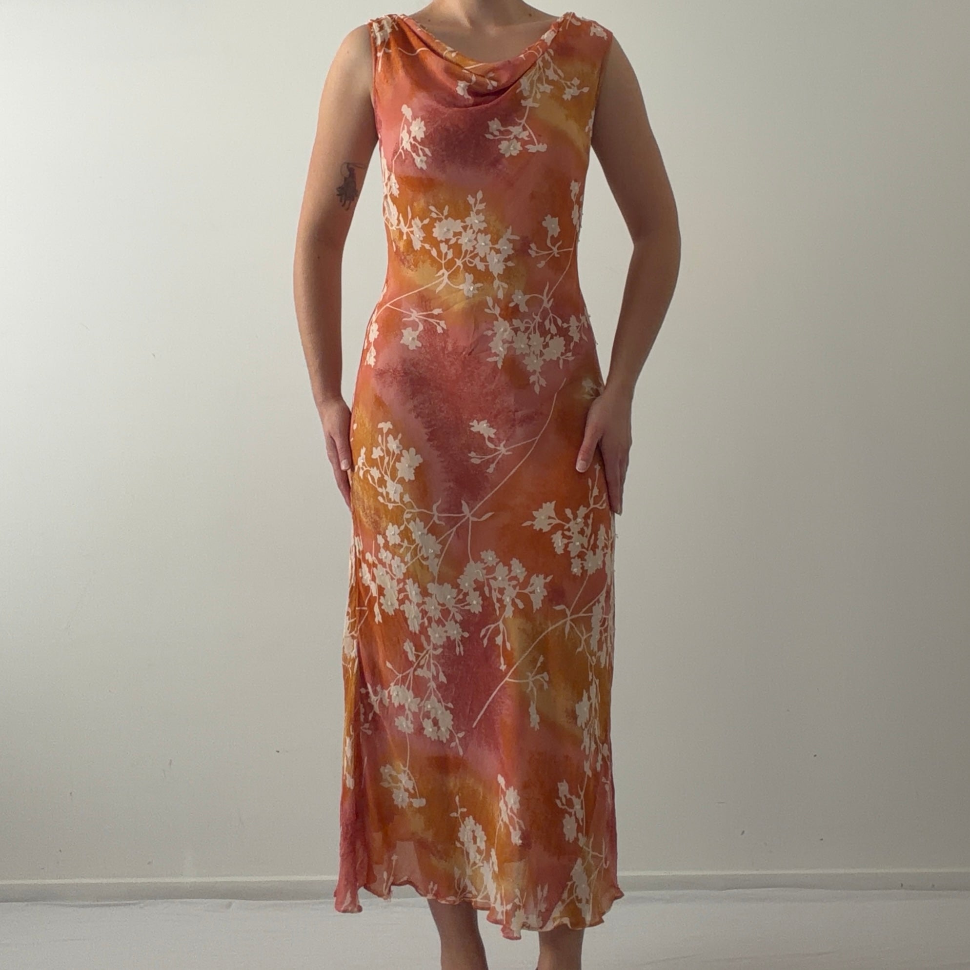 Paradise East Beaded Maxi Dress | L