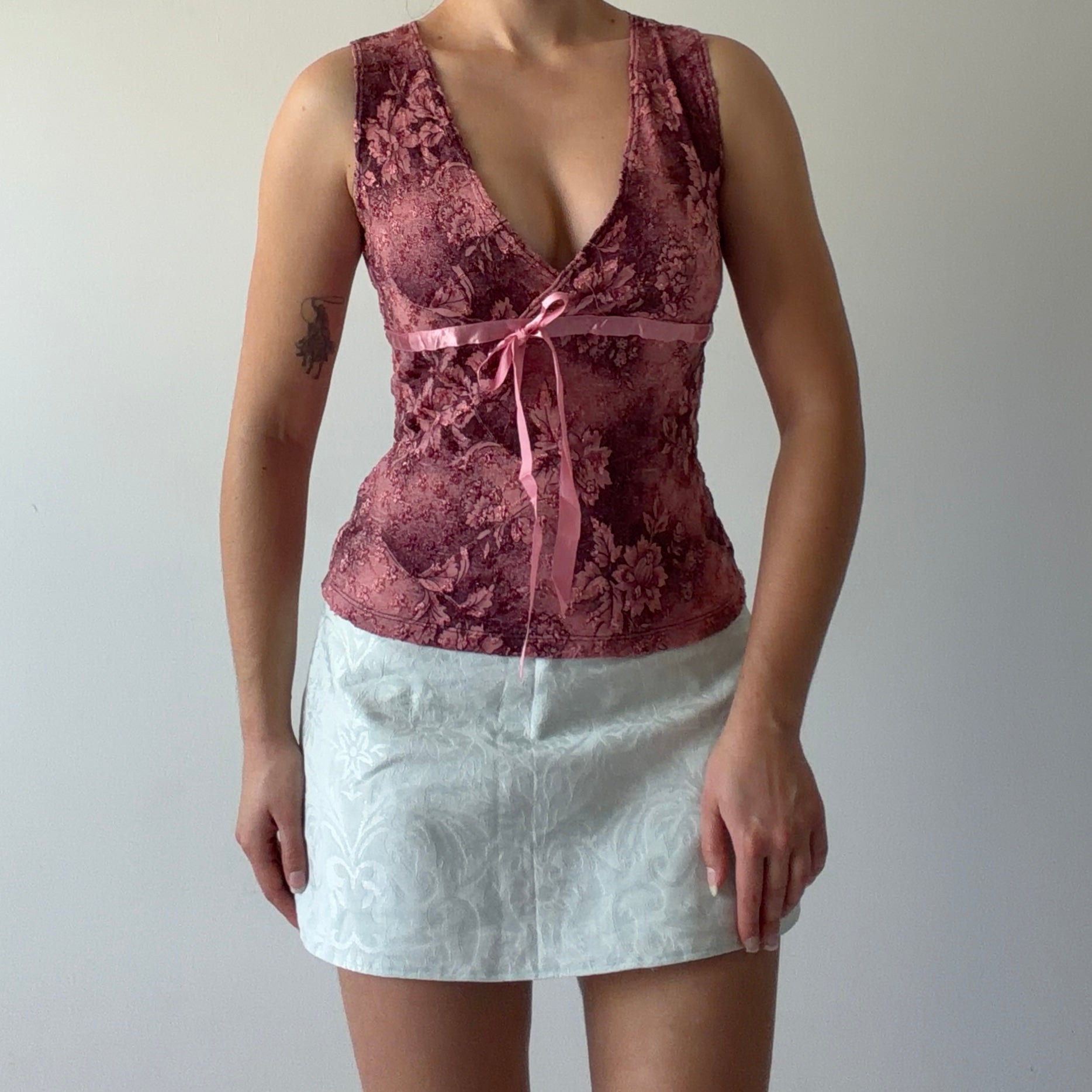 Papaya Lace Babydoll Cami | Made in USA | 8-10