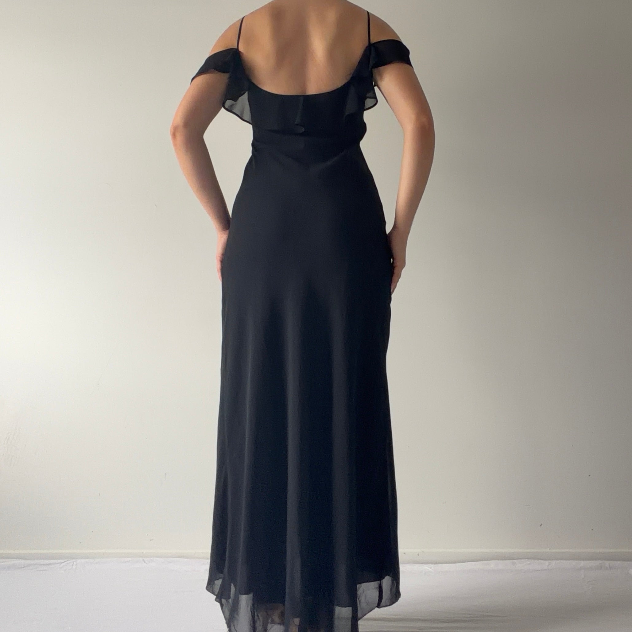 Jessica Maxi Ruffle Dress | Made in Canada | 6-8