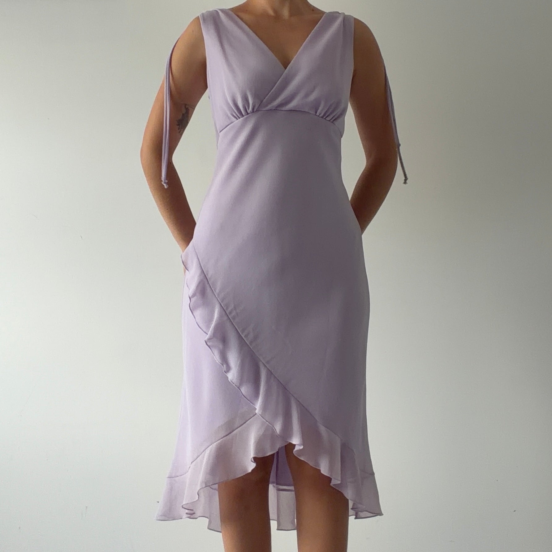Wrapper Lavender Babydoll Dress | 10-12
